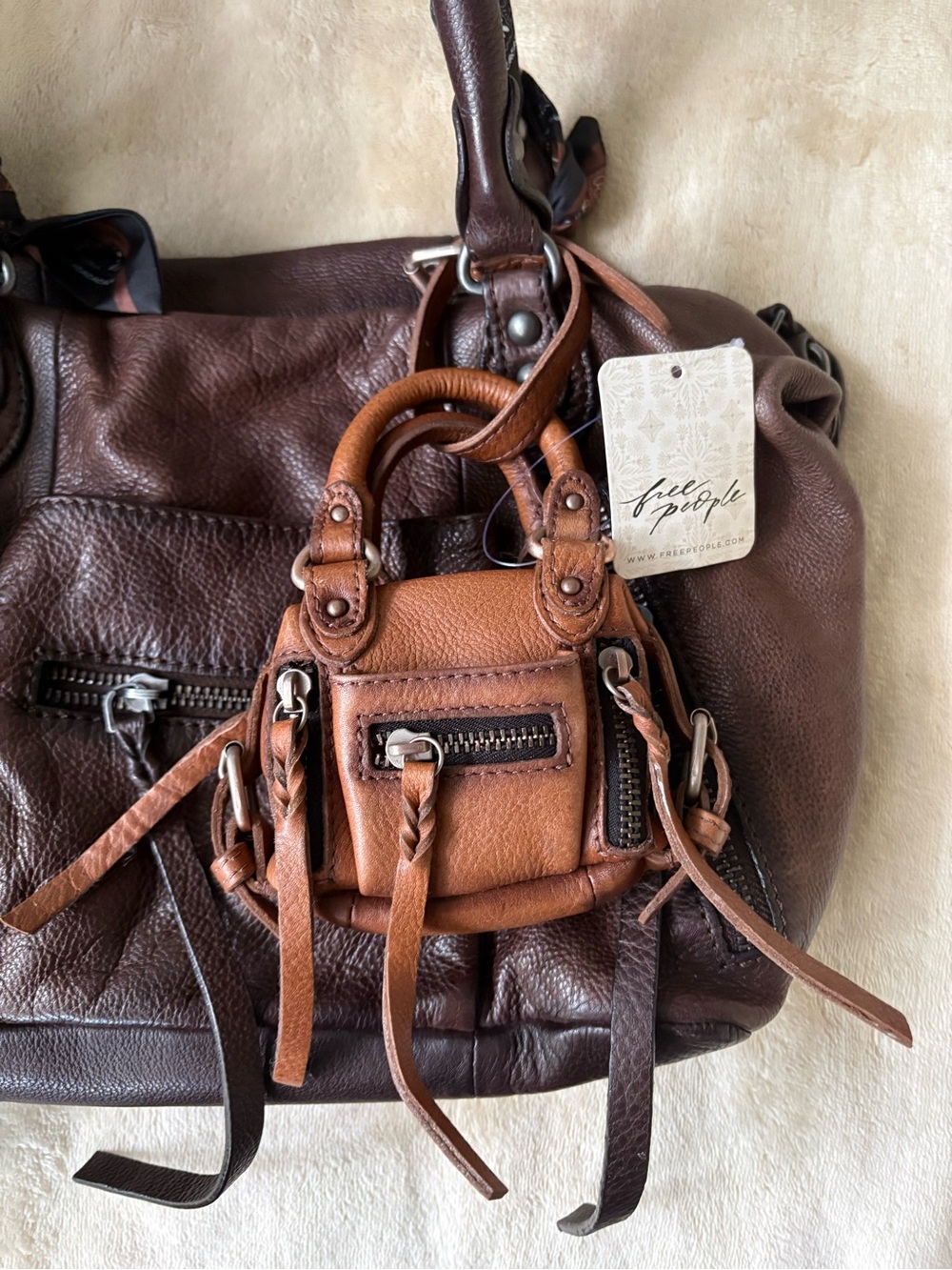 We The Free Micro Emerson Mini Bag🔥Saddle• New with tags! - Picture 8 of 15